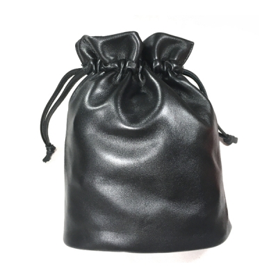 Sheepskin bundle pocket，Leather storage bag